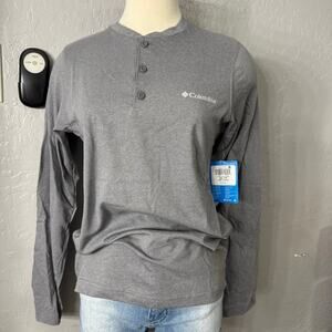Columbia Sportswear Mens Thistletown Hills Henley Grey XS AM6647-023